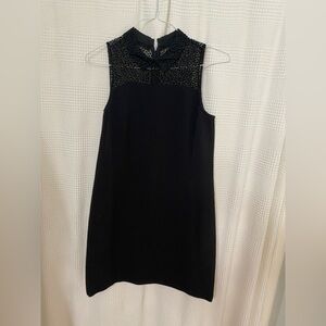 LOFT Black Sleeveless Mini Dress